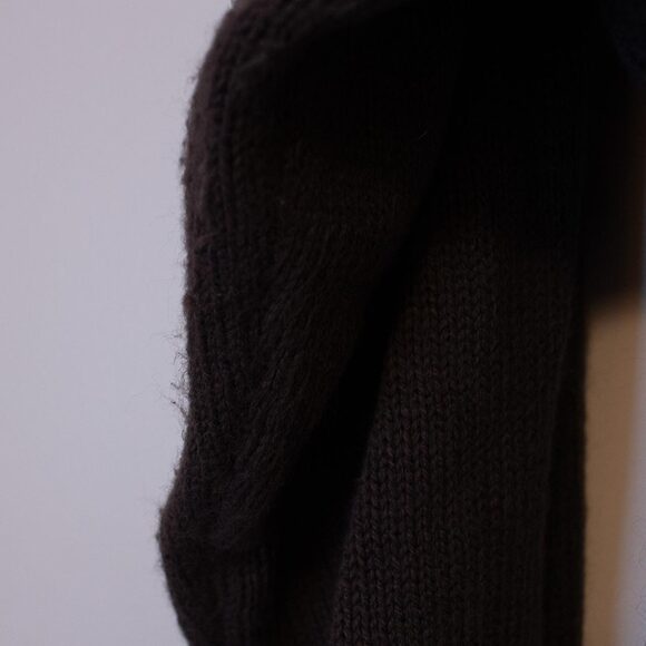 Kawaii VTG Bear Sweater AJ Friends Ribbon Cozy 90s Wool Blend M | Soft Autumn - Picture 8 of 10